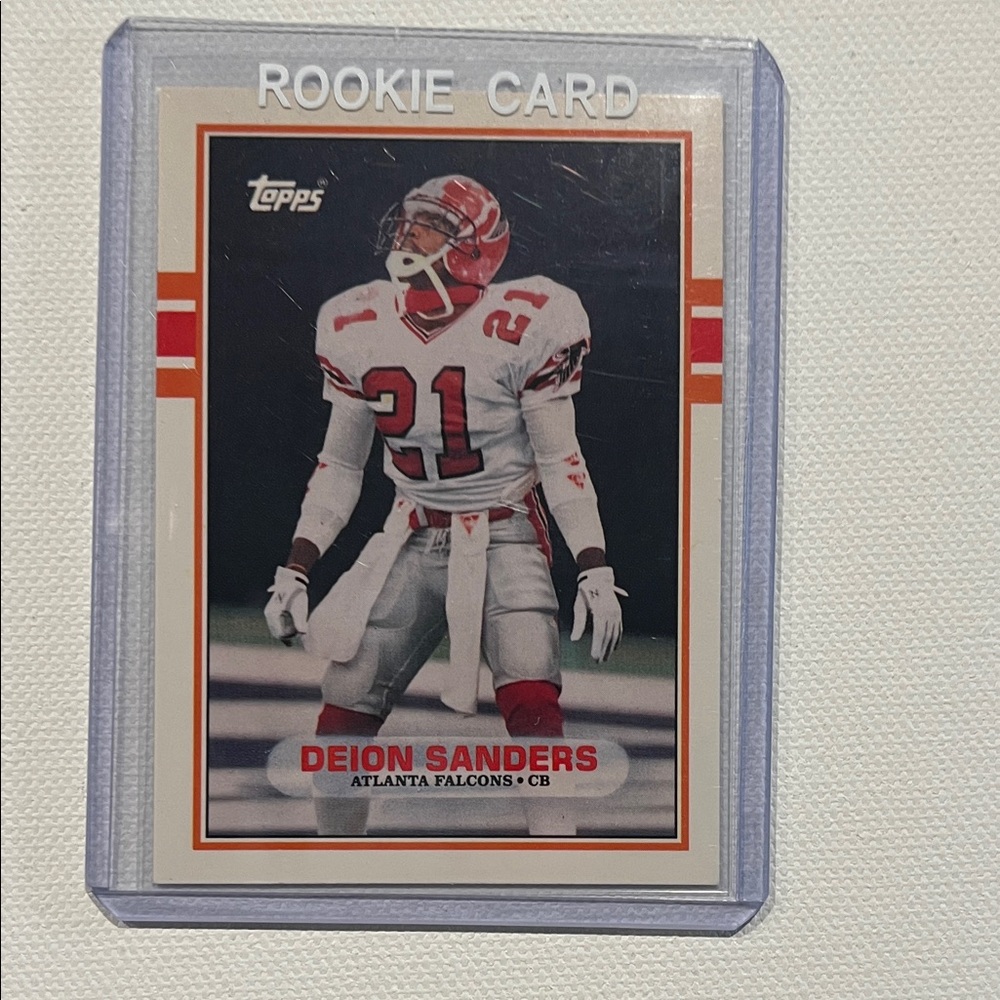 1989 Topps Traded Deion Sanders Rookie Card - #30T